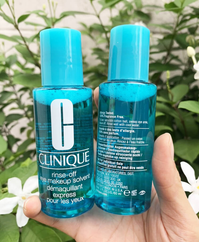 Clinique Rinse-Off Eye Makeup Solvent 60 ml  ปราศจากน้ำมันและสารตกค้าง ไม่ทำให้แสบตา เหมาะมากๆ สำหรับผิวบอบางระคายเคืองง่าย