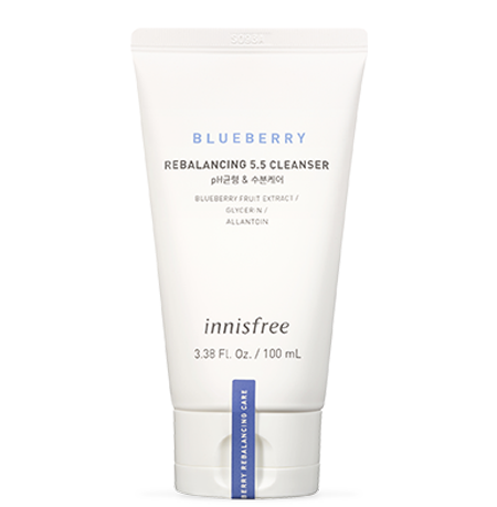 Innisfree,Innisfree Blueberry Rebalancing 5.5 Cleanser 100ml,Blueberry Rebalancing 5.5 Cleanser 100ml,Blueberry Rebalancing 5.5 Cleanser 100ml รีวิว,Blueberry Rebalancing 5.5 Cleanser 100ml ราคา,